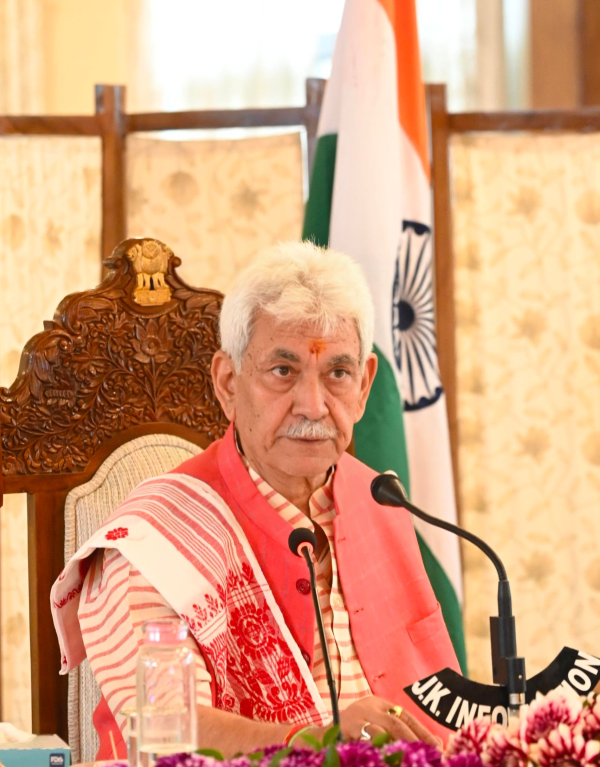 Lieutenant Governor Sh Manoj Sinha reviews security scenario in JK