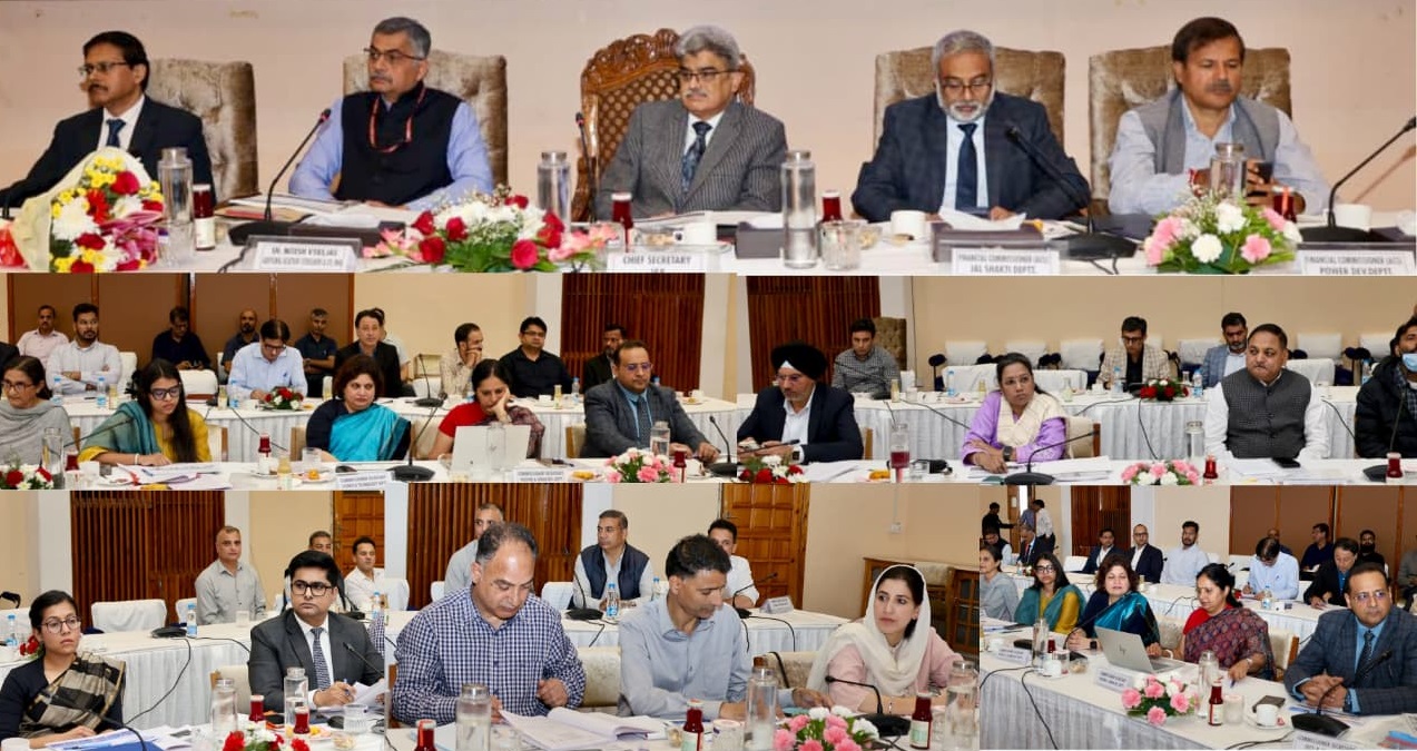 Chief Secretary Additional Secretary MHA review implementation of CSS progress on ongoing developmental projects across JK 03