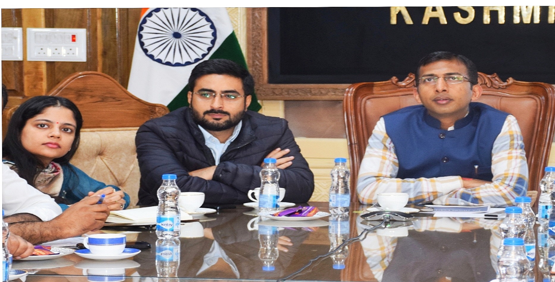 Div Com Kashmir reviews Preparations for JK UT Foundation Day Run for Unity on October 31